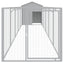 Dog House With Roof Light Grey 117X609X123cm