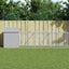 Dog House with Roof Light Grey 117x1017x123 cm