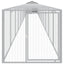 Chicken Coop With Run Light Grey 117X1221X123cm