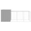 Chicken Coop With Run Dark Grey 165X455X181cm