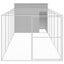Dog House With Run Dark Grey 214X661X181cm