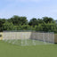 Andala Pets Outdoor Dog Kennel Silver 6x10x2 m Galvanised Steel