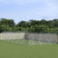 Outdoor Dog Kennel Silver 6x14x2 m