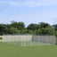 Outdoor Dog Kennel Silver 8x12x2 m