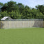Outdoor Dog Kennel with Roof Silver 10x2x2.5 m