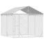 Outdoor Dog Kennel With Roof Silver 3X3X2.5 M