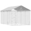Outdoor Dog Kennel With Roof Silver 3X4.5X2.5 M