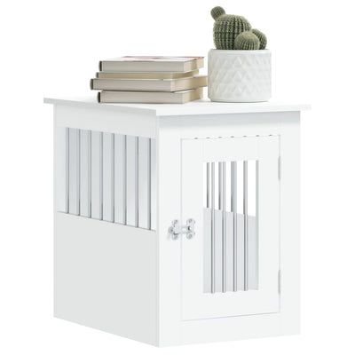 Dog Crate Furniture White 45X62X59cm
