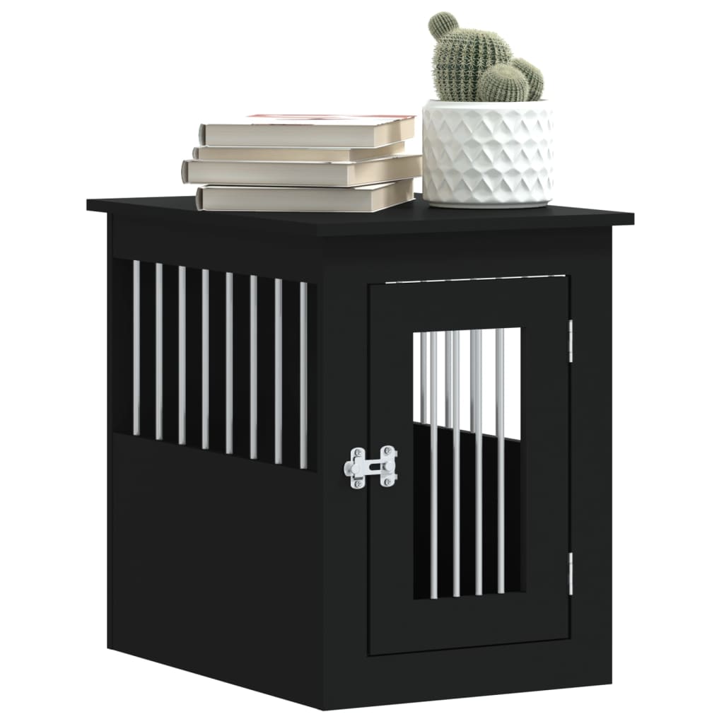 Dog Crate Furniture Black 45X62X59cm
