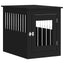 Andala Pets Dog Crate Furniture Black 55x75x65 cm Engineered Wood