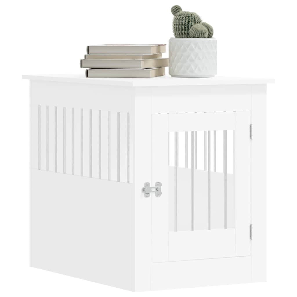 Dog Crate Furniture White 55X80X68cm