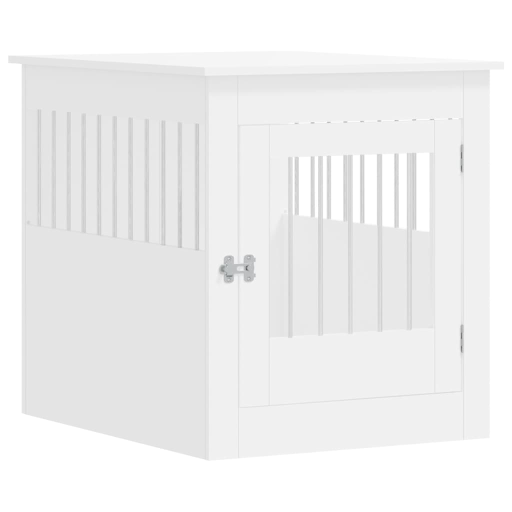 Andala Pets Dog Crate Furniture White 64.5x80x71 cm Engineered Wood