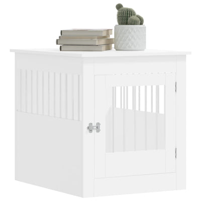 Dog Crate Furniture White 64.5X80X71cm