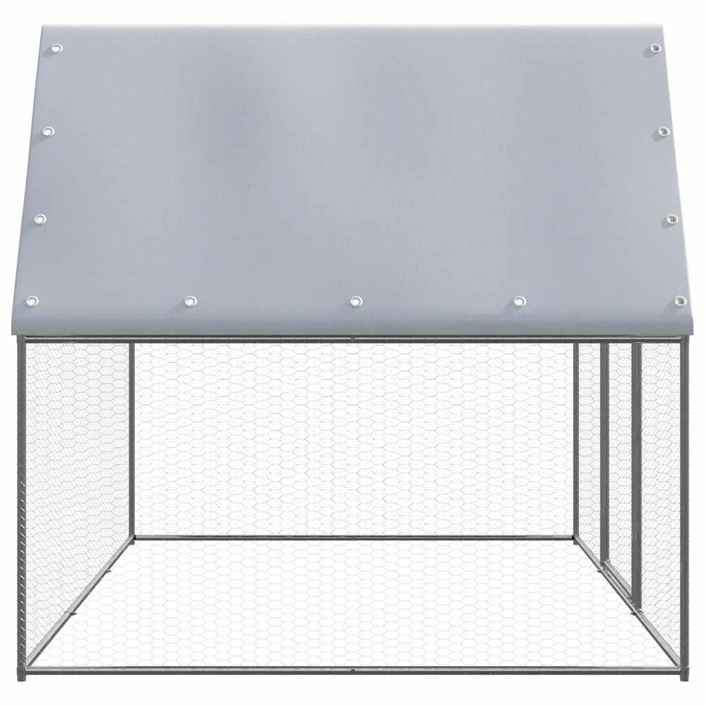 Chicken Coop Silver And Grey 3X2X2 M