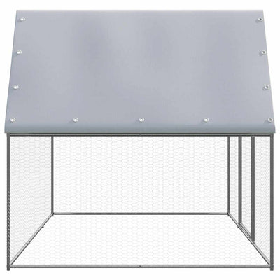 Chicken Coop Silver And Grey 3X2X2 M