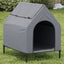 Andala Pets Dog House Light Grey Oxford Fabric and Steel