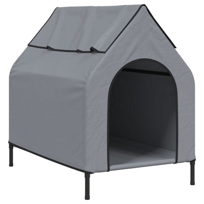 Andala Pets Dog House Light Grey Oxford Fabric and Steel