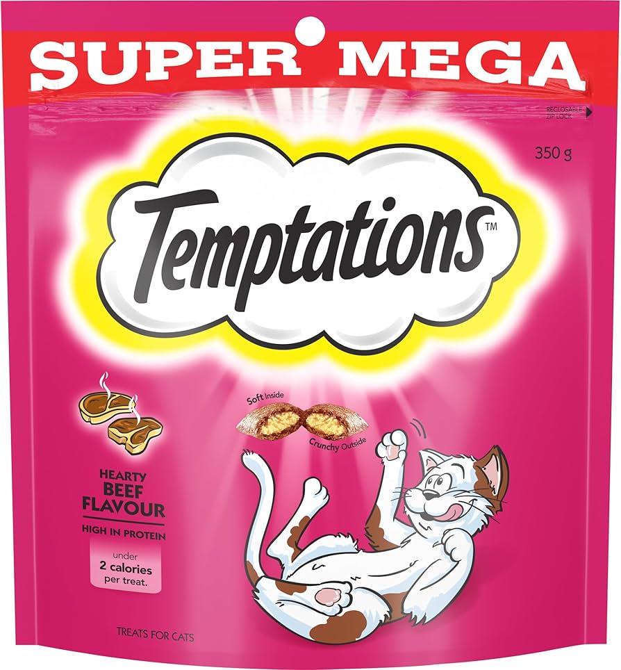 Temptations Cat Treats Hearty Beef Flavour Super Mega Pack