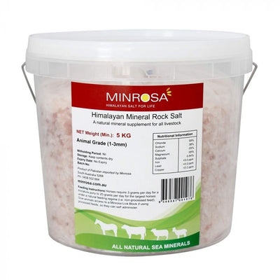 Minrosa Animal Grade Salt Granules - 5kg