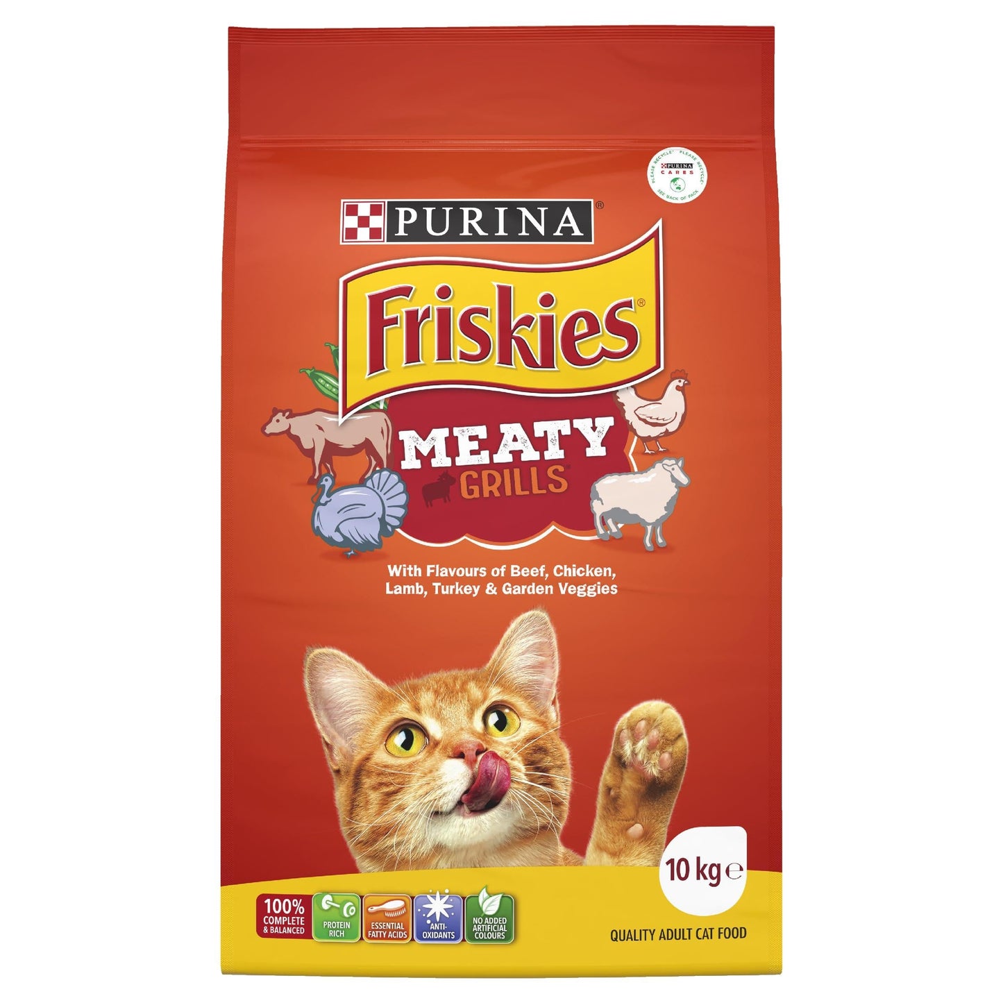 Purina Friskies Meaty Grills Cat Food 10kg