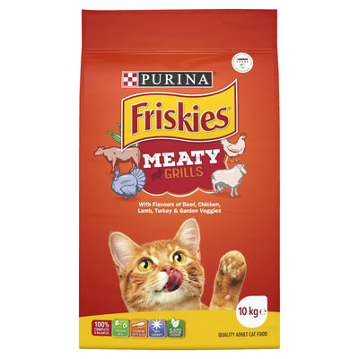 Purina Friskies Meaty Grills Cat Food 10kg