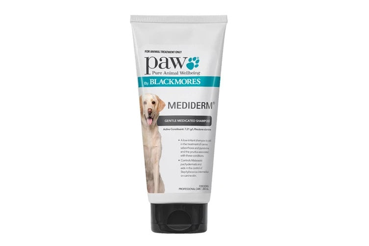 Paw Mediderm Gentle Medicated Shampoo For Dogs 200ml