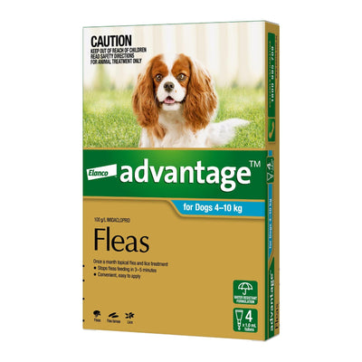 Advantage For Dogs 4-10kg 4 Pack