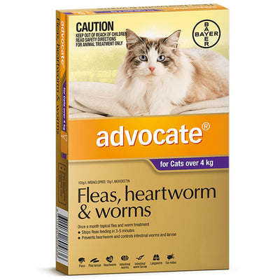 Advocate For Cats Over 4kg (Purple) 6 Pack