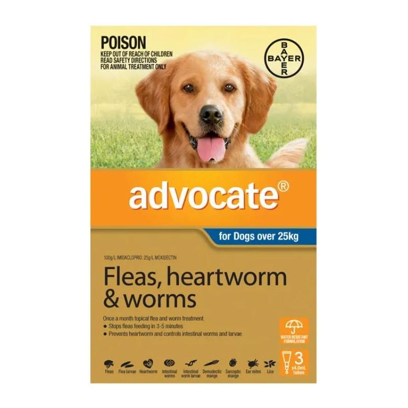 Advocate For Dogs Over 25kg (Extra Large Dogs) Blue 3 Pack
