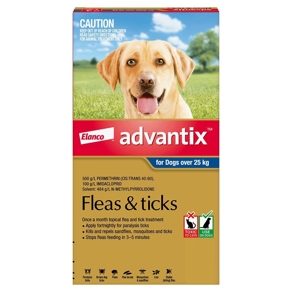 Advantix For Extra Large Dogs Over 25kg (Blue) 6 Pack