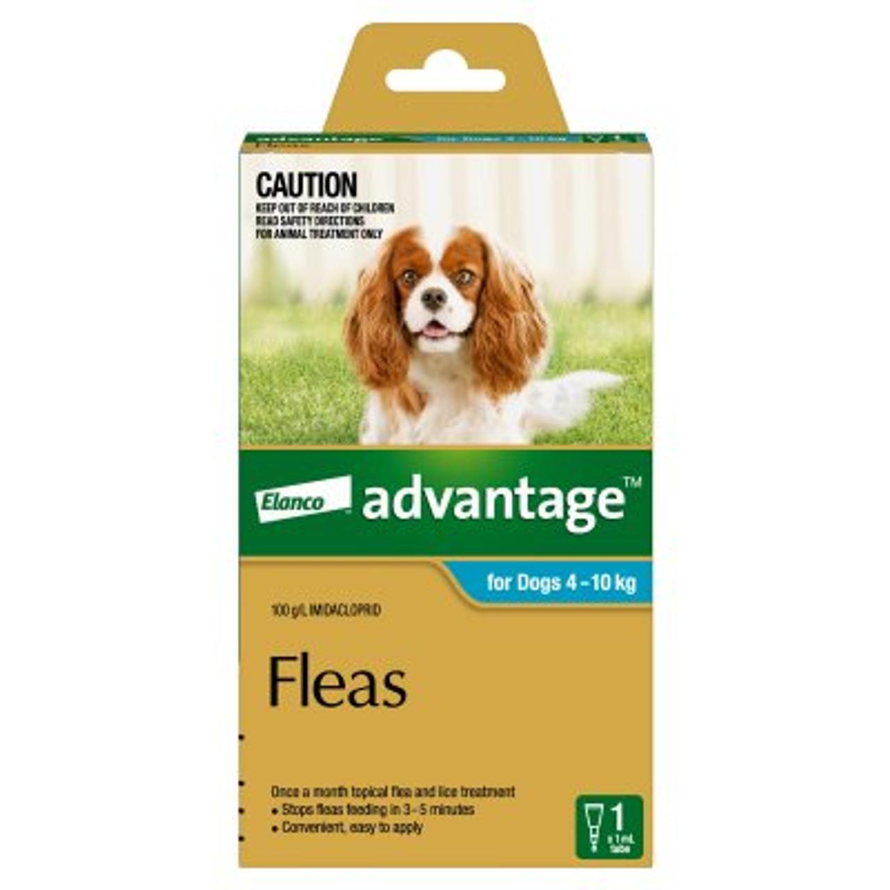 Advantage For Dogs 4-10kg Medium Aqua 1 Pack
