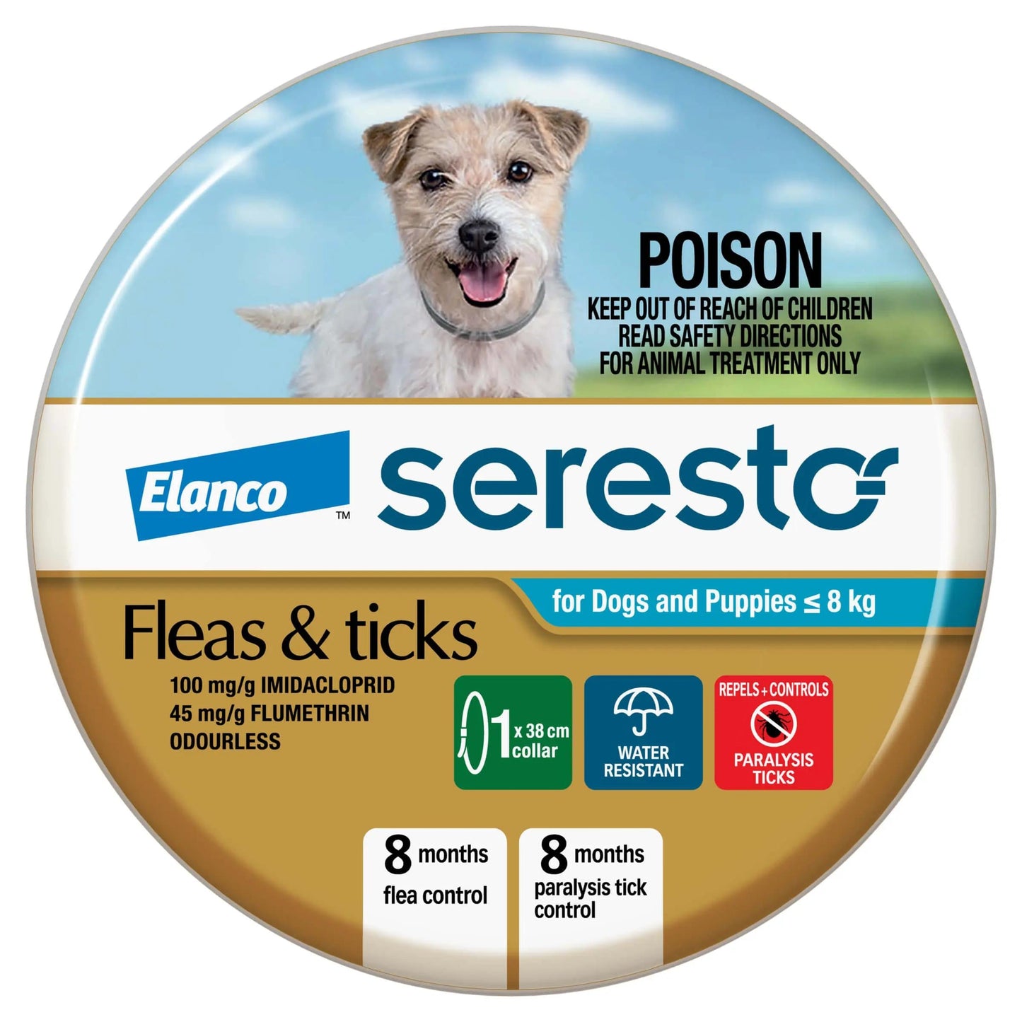 Bayer Seresto Flea And Tick Collar For Dogs Up To 8kg