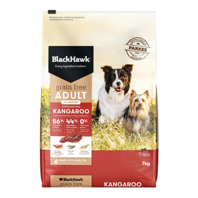 Black Hawk Grain Free Adult Kangaroo Dry Dog Food - 7kg