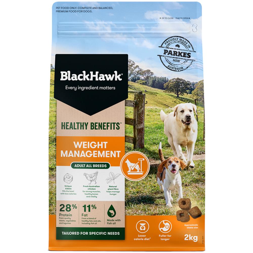 Black Hawk Healthy Benefits Weight Management Dry Dog Food 2kg