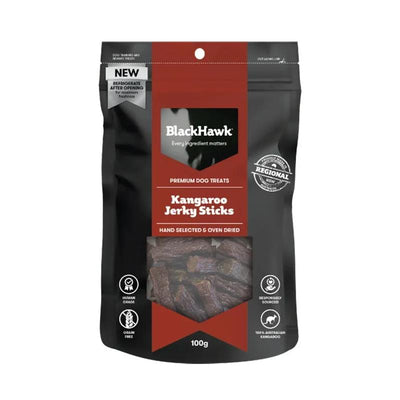 Black Hawk Kangaroo Jerky Stick Treats For Dogs