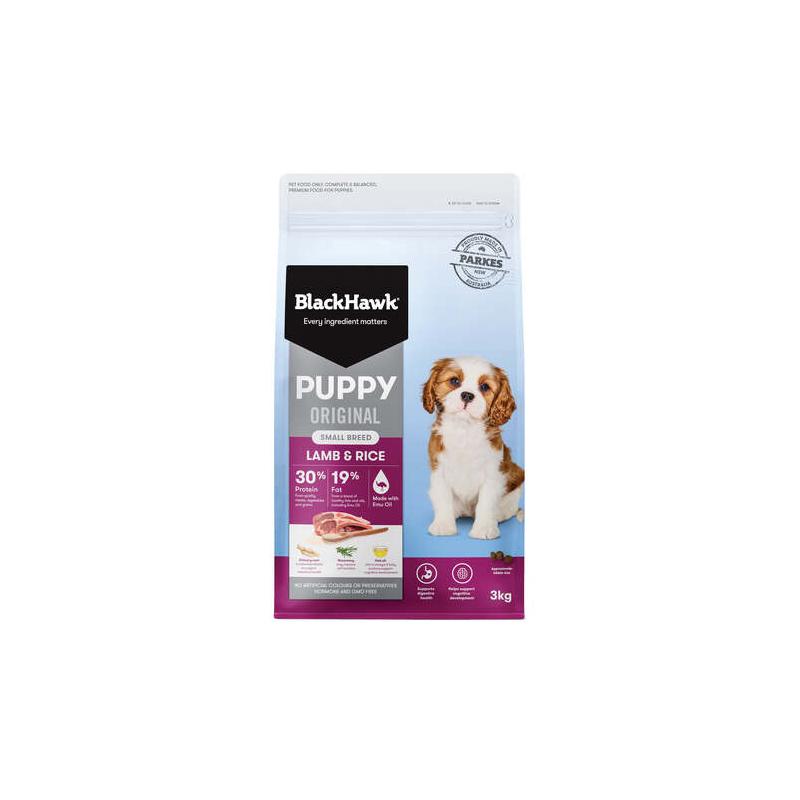 Black Hawk Puppy Lamb & Rice Small Breed Dry Dog Food 3kg