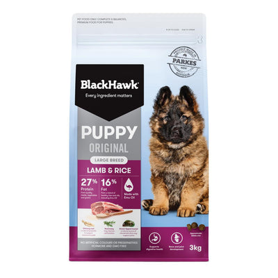 Black Hawk Puppy Lamb & Rice Large Breed Dry Dog Food 3kg