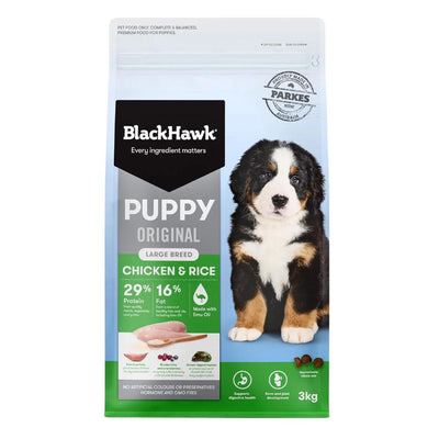 Black Hawk Puppy Chicken & Rice Large Breed Dry Dog Food 3kg