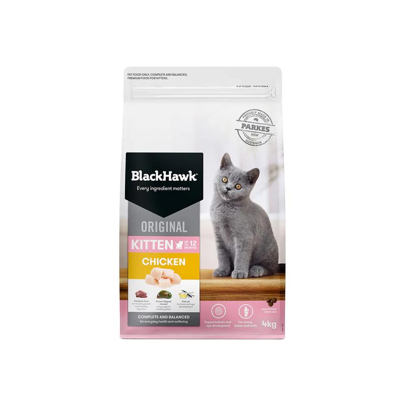 Black Hawk Original Chicken Kitten Dry Cat Food 4kg