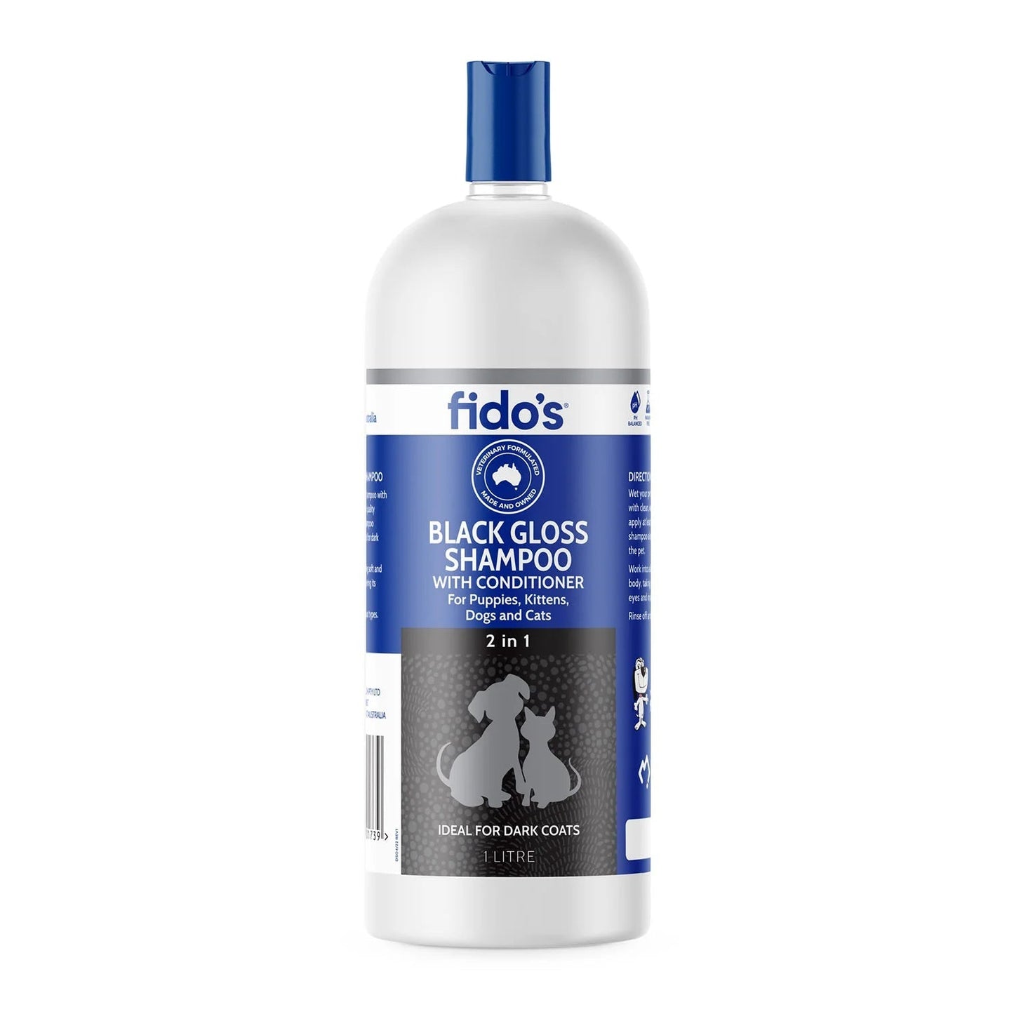 Fido's Black Gloss Shampoo 1L - Free Shipping