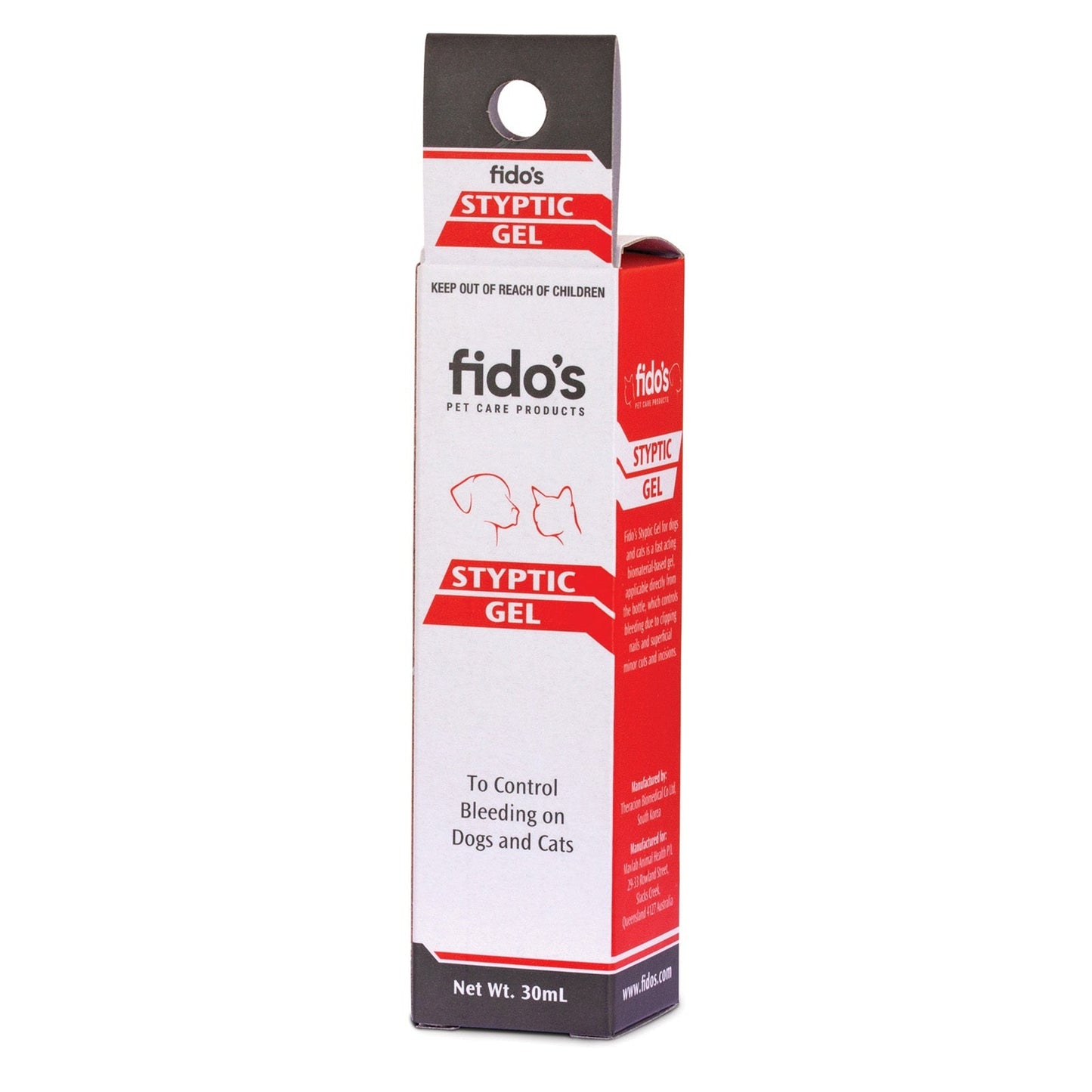 Fido's Styptic Gel 30ml - Free Shipping