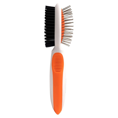 Wahl Orange-White Double Sided Pin-Bristle Brush Small