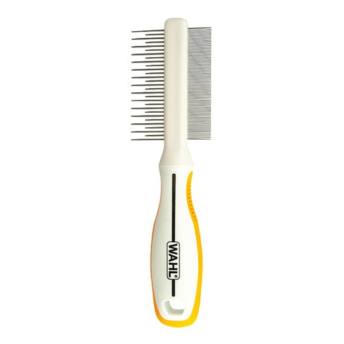 Wahl Orange-White 2 In 1 Finishing And Flea Comb - Free Shipping