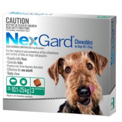 Nexgard Flea & Tick Treatment 10.1-25kg Dog - 3pk