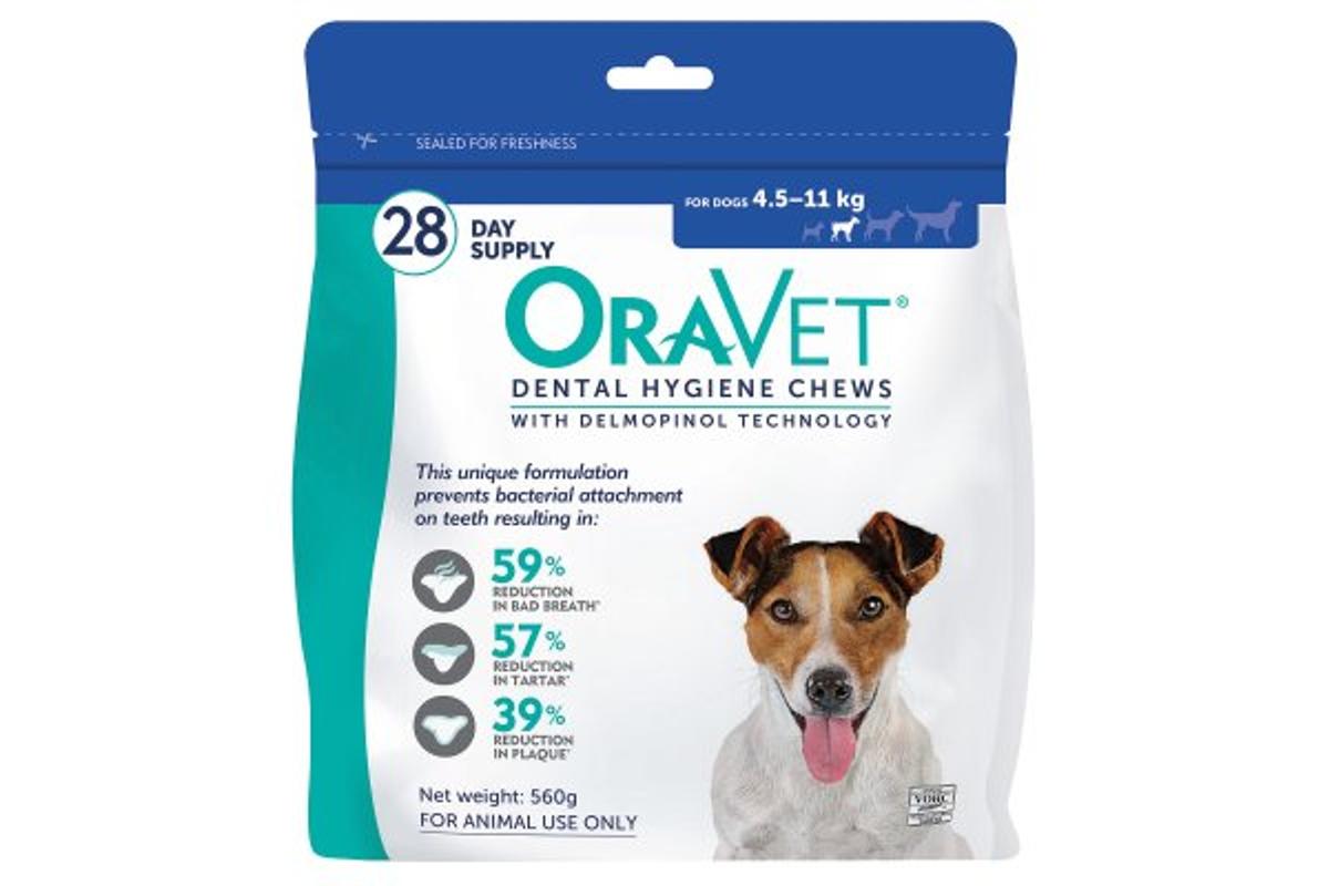 Oravet Dental Chews For Small Dogs 4.5-11kg Blue