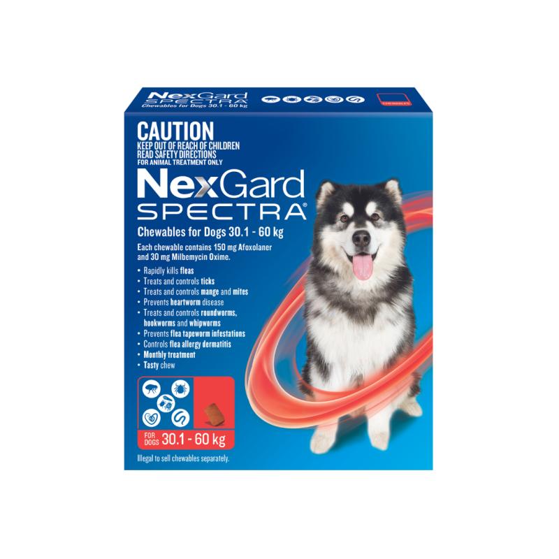 Nexgard Spectra Chews For Very Large Dogs 30.1-60kg - 3pk