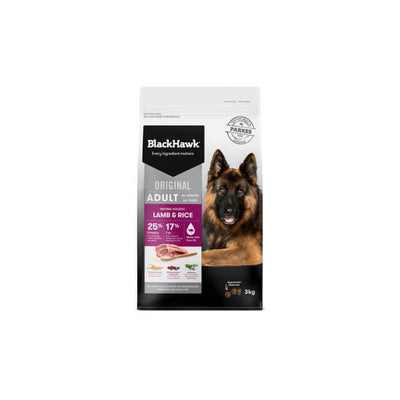 Black Hawk Original Adult Lamb And Rice Dry Dog Food 3kg