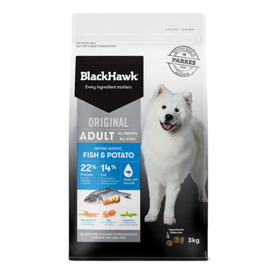 Black Hawk Original Adult Fish And Potato Dry Dog Food 3kg