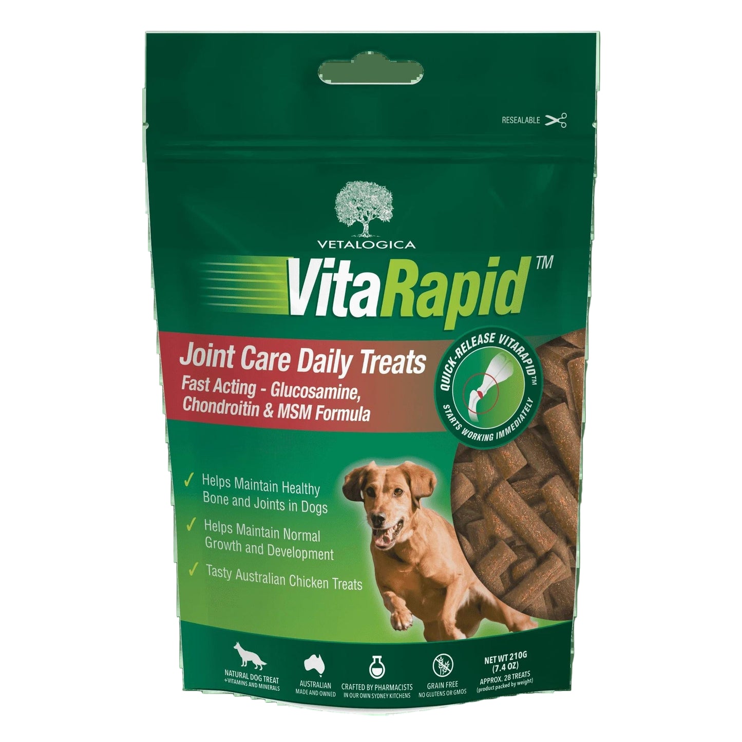 Vetalogica Vitarapid Joint Care Daily Dog Treats 210g