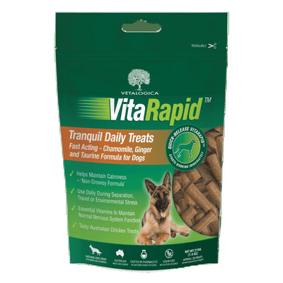 Vetalogica Vitarapid Grain Free Tranquil Daily Treats For Dogs